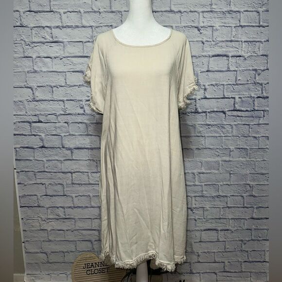 NWT Vasna boho linen blend pocket dress high low - Picture 10 of 14